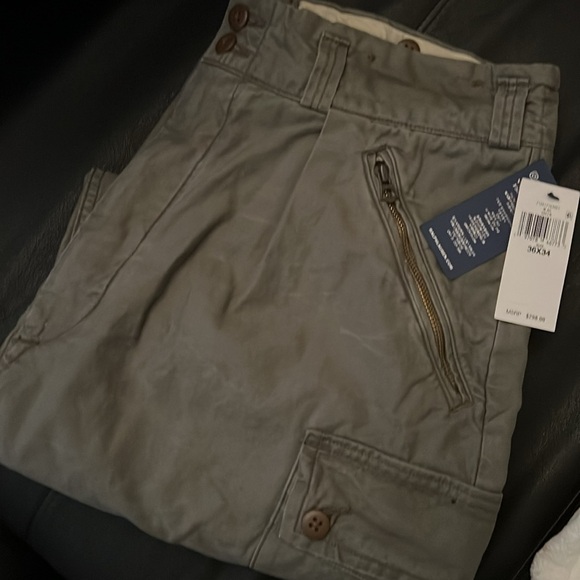 Polo Ralph Lauren Baggy Fit Reverse Sateen Cargo Surplus Pants Men’s Size 36x34 - Picture 7 of 7